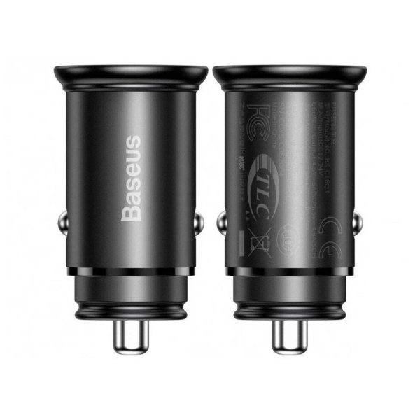thumb картинка Автомобильное зарядное устройство Baseus Circular Metal PPS Quick Charger Car Charger 30W от магазина Fastoo