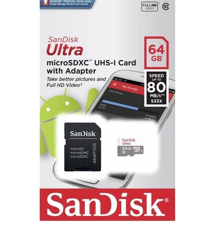 thumb картинка Карта памяти Sandisk microSDXC UHS-1 от магазина Fastoo
