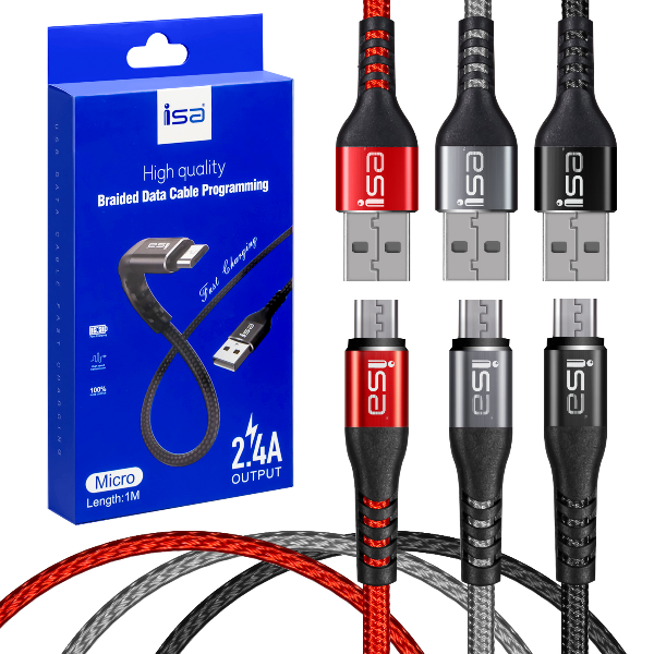 thumb картинка Кабель ISA USB Micro 1m 2.4A DC-R02 Lux от магазина Fastoo