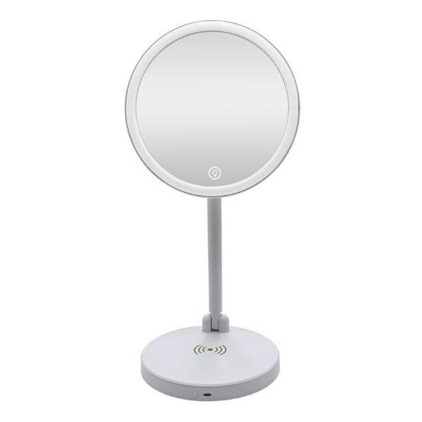 thumb картинка Зеркало для макияжа с беспроводной зарядкой LED Rechargeable Mirror от магазина Fastoo