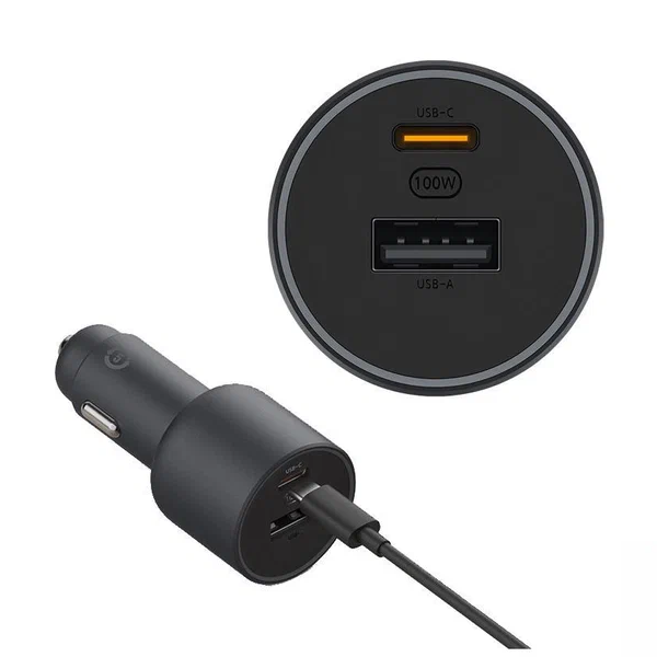 thumb картинка Автомобильное зарядное устройство Xiaomi Car Charger Fast Charging Version 1A1C (100W) от магазина Fastoo