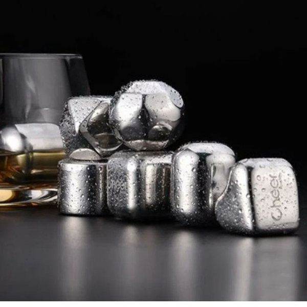 thumb картинка Охлаждающие стальные кубики для напитков Circle Joy Ice Cubes (6 шт) от магазина Fastoo