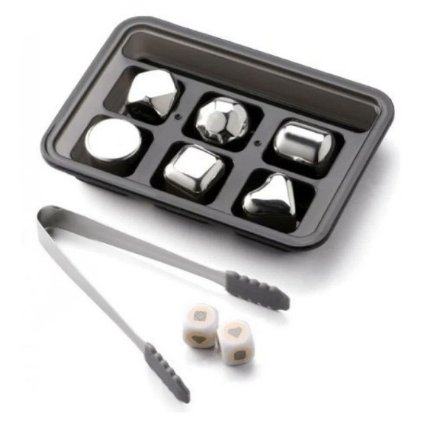 thumb картинка Охлаждающие стальные кубики для напитков Circle Joy Ice Cubes (6 шт) от магазина Fastoo