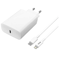 картинка Сетевое ЗУ TFN-WC13 USB-C с кабелем Lightning 20W магазин Fastoo являющийся официальным дистрибьютором в России 