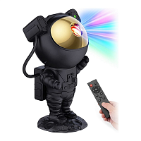 картинка Ночник-проектор звездного неба "Астронавт черный" магазин Fastoo являющийся официальным дистрибьютором в России 