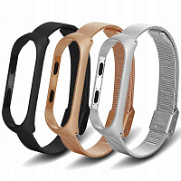 картинка Ремешок для Xiaomi Mi Band 5 металлический на магните магазин Fastoo являющийся официальным дистрибьютором в России 