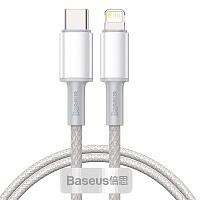 картинка Кабель Baseus High Density Braided Fast Charging Data Cable Type-C to Lightning 20W 2m магазин Fastoo являющийся официальным дистрибьютором в России 