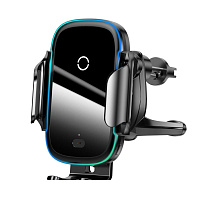 картинка Держатель для телефона автомобильный с беспроводной быстрой зарядкой Baseus Light Electric 15W магазин Fastoo являющийся официальным дистрибьютором в России 