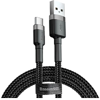картинка Кабель Baseus Cafule Series Data Cable USB for Type-C 2А 3м магазин Fastoo являющийся официальным дистрибьютором в России 